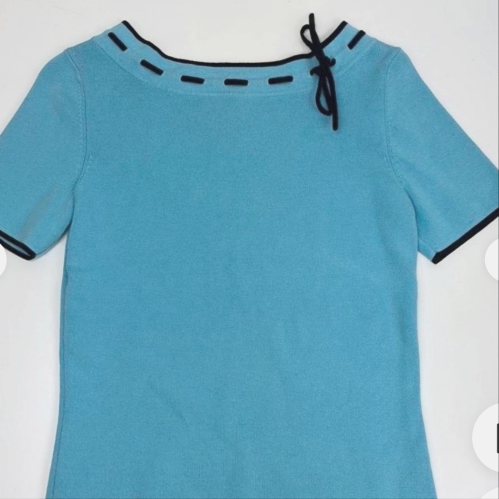 Designers Originals Turquoise W/Black Stitching &Trim